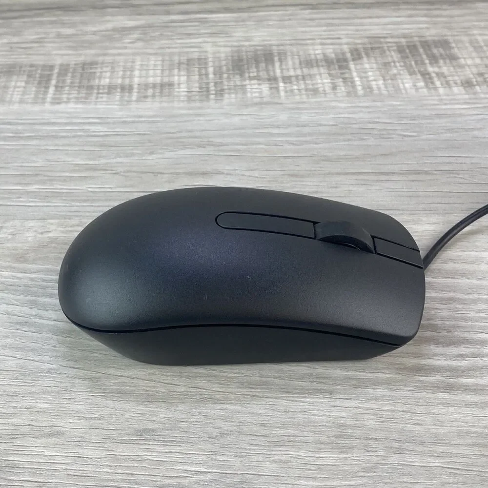 Dell Optical USB Mouse - 1000 DPI and Scroll Wheel - 0PRDV9 MS116T1 - Black